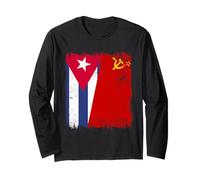 Cuba Soviet Union Flag Cuban CCCP Heritage Long Sleeve T-Shirt
