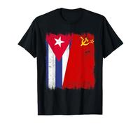 Cuba Soviet Union Flag Cuban CCCP Heritage T-Shirt