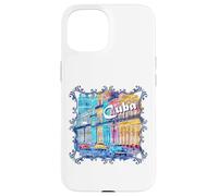 Cuba street scene from Havana Old Town Classic Cars Souvenir Case for iPhone 15