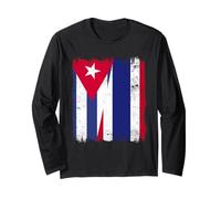 Cuba Thailand Half Flag Cuban Thai Roots Long Sleeve T-Shirt