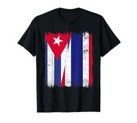 Cuba Thailand Half Flag Cuban Thai Roots T-Shirt