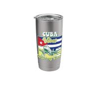 Cuba Vibes with My Crew Travel Cuba Stainless Steel Insulated Tumbler