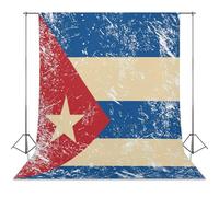 Cuba Vintage Flag Personalised Backdrop Background Foldable Photography Cloth Funny Photo Tabletop Backdrops