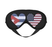 Cuban American Flag 5 Cuban American Flag Sleep Masks Adjustable Strap Soft Eye Mask for Women Men Travel Work Home