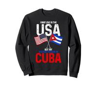 Cuban American My History Began In Cuba Pride Vintage Sweatshirt