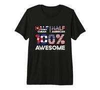 Cuban American Patriot USA Grown Cuba US Flag Premium T-Shirt