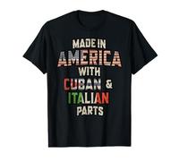 Cuban and Italian Made in America Mix Heritage Vintage Value Graphic T-Shirt