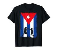 Cuban Boxing Design Cuba Flag T-Shirt
