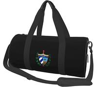 Cuban Coat of Arms Travel Luggage Duffel Bag Sports Rolling Foldable Duffel Bag, Black