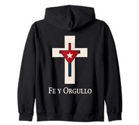 Cuban Faith Pride Cross Fe y Orgullo Zip Hoodie