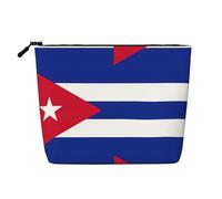 Cuban Flag A Versatile Travel Makeup Bag, Ideal for Daily Routines and Business Journeys