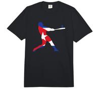 Cuban Flag Baseball Comfort Colors Adult Heavyweight T-Shirt
