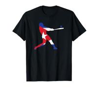 Cuban Flag Baseball Value Graphic T-Shirt
