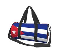 Cuban flag Canvas travel bag, large capacity, can be carried on the shoulder