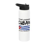 Cuban Flag Funny Cuba Stainless Steel Insulated Water Bottle