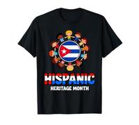 Cuban Flag Hispanic Heritage Cuba Boy Girl Kid T-Shirt