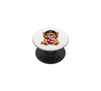 Cuban Flag Lion Heart Heritage Outfit for Cuba PopSockets Adhesive PopGrip