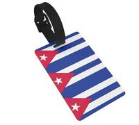 Cuban Flag Luggage Tags Suitcases Handbag Tag Labels with Name Id Quickly Identify Travel Essential
