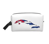Cuban Flag Map Print Toiletry Bag for Men Travel Toiletry Bag, Spacious Capacity Cosmetic Bag for Women
