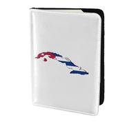Cuban Flag Map Printing Passport Holder, Travel Essentials,Card And Passport Anti Theft Wallet,Sized To Fit All Standard Passports