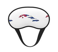 Cuban Flag Map Sleep Mask 100% Light Blocking Eye Mask for Sleeping, Sleep Mask for Unisex for Travel/Nap