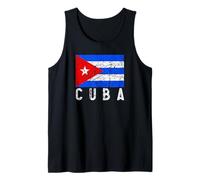Cuban Flag of Cuba Distressed Men Women Kids Cuban Tank Top