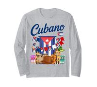 Cuban Flag Outfit Ideas for Kids & Hispanic Cuba Flag Long Sleeve T-Shirt