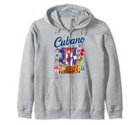 Cuban Flag Outfit Ideas For Kids & Hispanic Cuba Flag Zip Hoodie