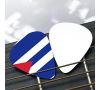 Cuban flag Patterned guitar pick set - (thin/medium/thick), widely compatible with all kinds of stringed instruments,