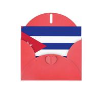Cuban flag Pearl Paper Holiday Greeting Cards - Thank-You Party Invitation Cards for Festive Celebrations