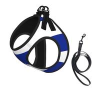 Cuban Flag Print Dog Harness,Pet Leash Vest,Adjustable And Reflective Vest,For Small To Medium Dogs