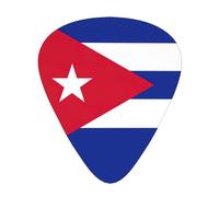 Cuban Flag Print Guitar Picks 12 Pcs for Electric Guitar Ukulele Accessories for Girls