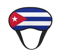 Cuban Flag Print Sleep Mask, Eye Sleeping Mask for Women and Men for Total Darkness, Reduces Puffy Eye Mask