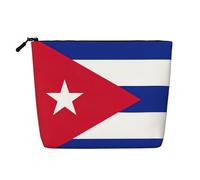 Cuban Flag Print Toiletry Bag Cosmetic Bag Large Capacity Travel Makeup Bag for Women for Daily Use Travel