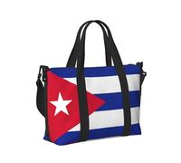 Cuban Flag Print Travel Hand Bag for Women Men Lightweight Foldable for Weekend Trips Gym Vacation