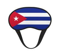 Cuban Flag Print Unisex Blackout Sleep Mask Comfortable Eye Mask for Travel Meditation Sleep Travel