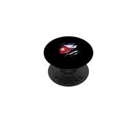 Cuban Flag Ripped Design Patriotism PopSockets Adhesive PopGrip