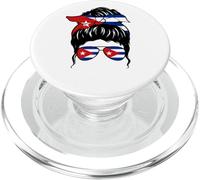 Cuban Girl Cuba Cuban Flag Proud Cuban Woman PopSockets PopGrip for MagSafe