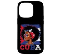 Cuban Girl Cuba Flag Proud Afro Cuban Women Case for iPhone 14 Pro