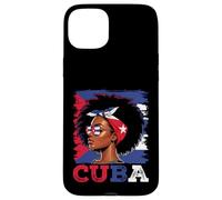 Cuban Girl Cuba Flag Proud Afro Cuban Women Case for iPhone 15 Plus