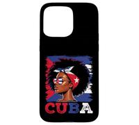 Cuban Girl Cuba Flag Proud Afro Cuban Women Case for iPhone 15 Pro Max