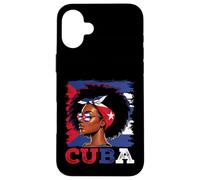 Cuban Girl Cuba Flag Proud Afro Cuban Women Case for iPhone 16 Plus