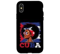 Cuban Girl Cuba Flag Proud Afro Cuban Women Case for iPhone X/XS