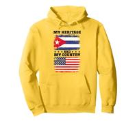 Cuban Heritage Uniform American Outfit US Cuba Flag Pullover Hoodie