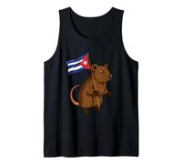 Cuban Hutia Cuba Flag Tank Top