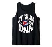 Cuban Its in My DNA Cuba Flag Hispanic Pride Tank Top