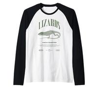 Cuban Knight Anole Reptile Keeper Lizard Raglan Baseball Tee