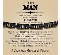 Cuban Link Bracelet for Men Unique Inspirational Gifts for Son Grandson Husband Boyfriend Brother Dad Stainless Steel Bracelets for Birthday Christmas Graduation Valentine's Day Father's Day Gifts