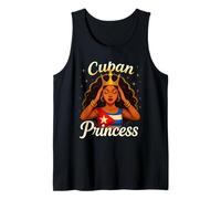 Cuban Princess Cuba Flag Women Tank Top