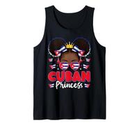 Cuban Princess Girl Cuba Flag Proud Cuban Women Tank Top